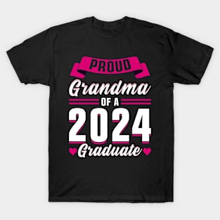 Proud Grandma of a 2024 Graduate T-Shirt